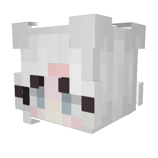 LinkeFly Minecraft avatar head, 3D render