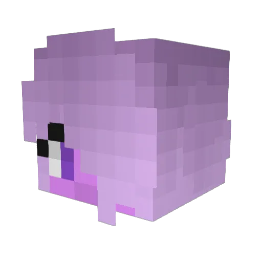 Linkerty Minecraft avatar head, 3D render