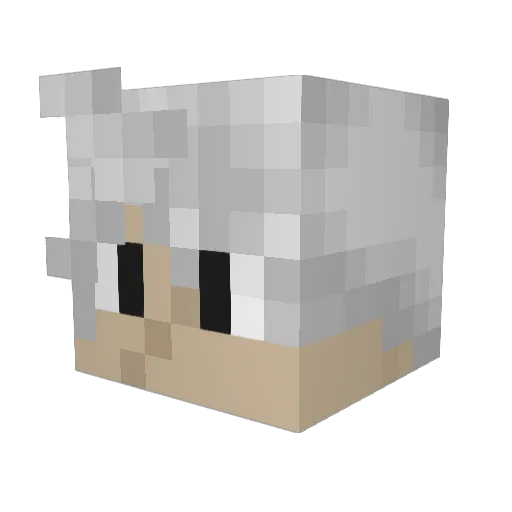 Linkguer Minecraft avatar head, 3D render