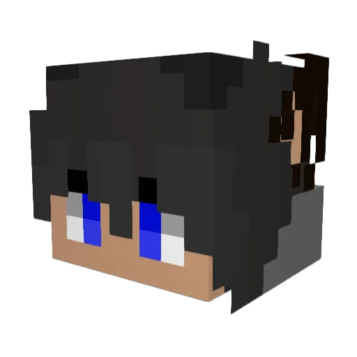Linkin17 Minecraft avatar head, 3D render