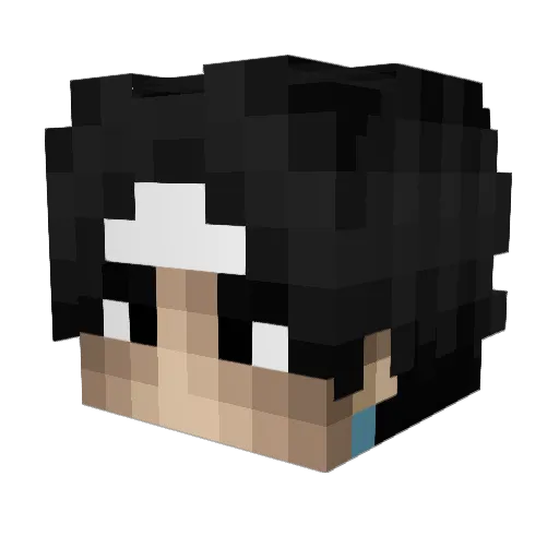 Linkitos Minecraft avatar head, 3D render