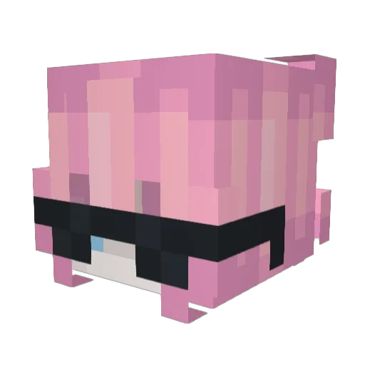 Linkoide Minecraft avatar head, 3D render