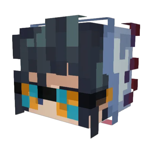 Linkordik Minecraft avatar head, 3D render