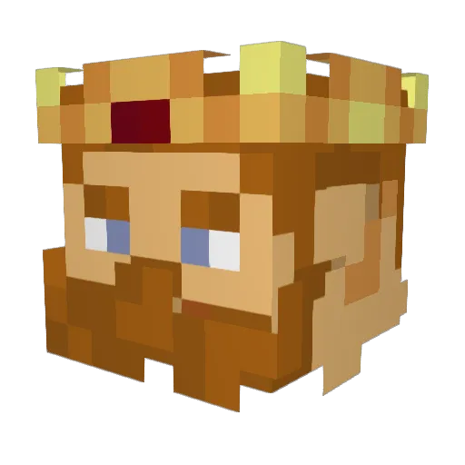Links69 Minecraft avatar head, 3D render