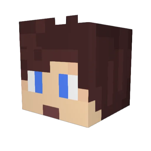 LinkssArt Minecraft avatar head, 3D render