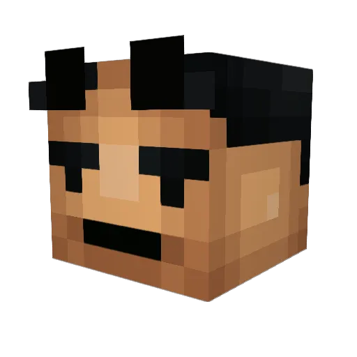 Linkster Minecraft avatar head, 3D render