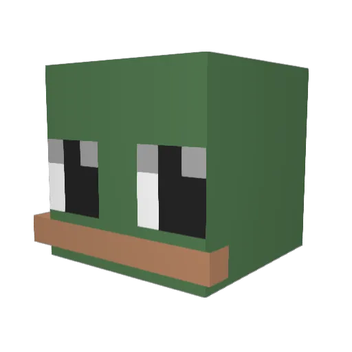 LinkusPinkus Minecraft avatar head, 3D render