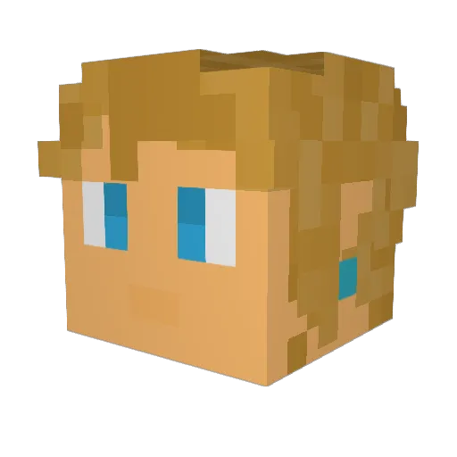 Linkxxx38 Minecraft avatar head, 3D render
