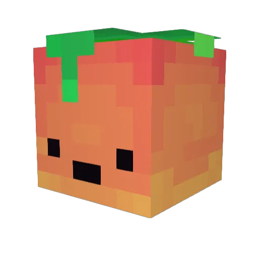 Linlolz Minecraft avatar head, 3D render