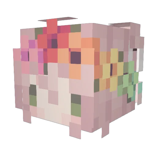 LinnTheEpic Minecraft avatar head, 3D render