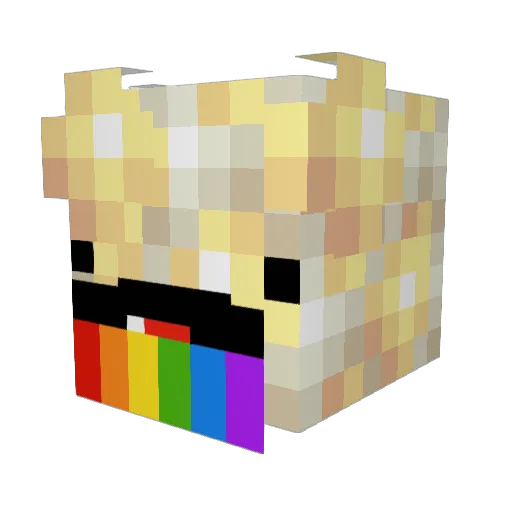 Linnea_W Minecraft avatar head, 3D render
