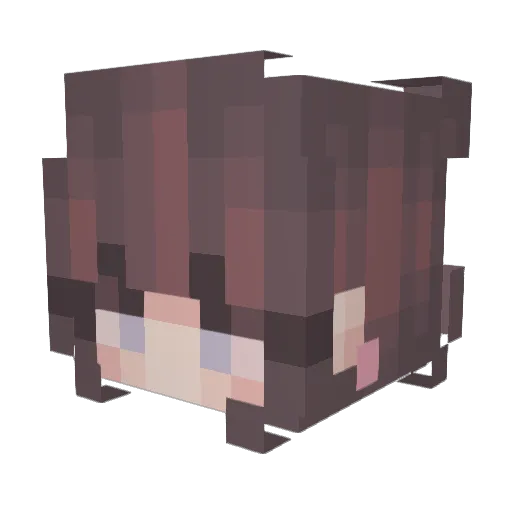 Linneaow0 Minecraft avatar head, 3D render