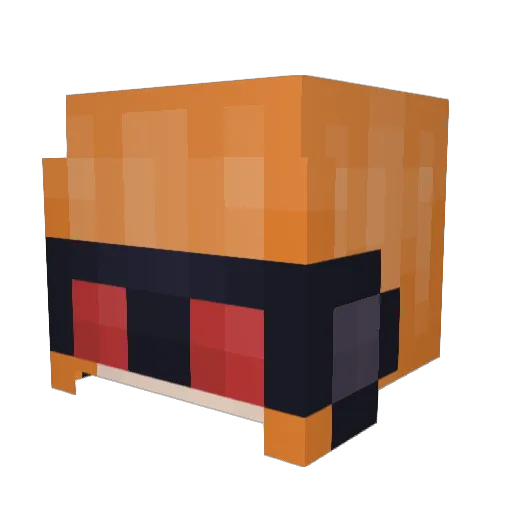 Linneawille Minecraft avatar head, 3D render