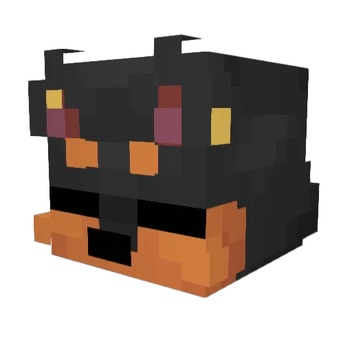 Linnesertania Minecraft avatar head, 3D render