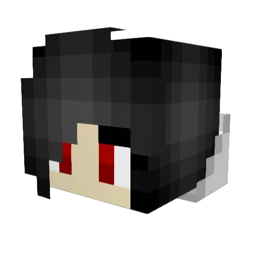 LinniFee Minecraft avatar head, 3D render