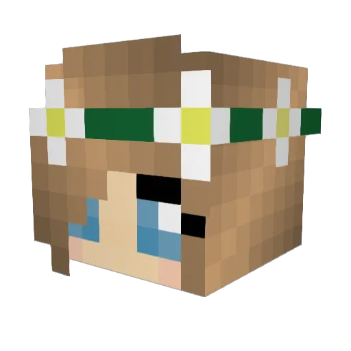 Linnis96 Minecraft avatar head, 3D render