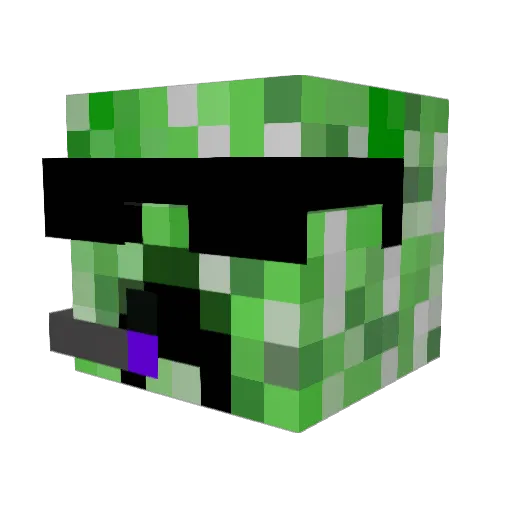 Lino126 Minecraft avatar head, 3D render