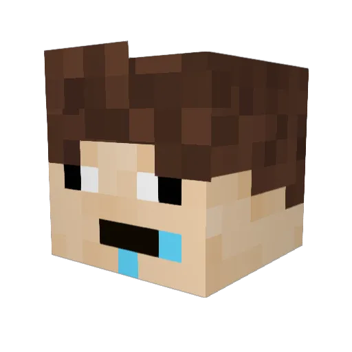 Lino_Br Minecraft avatar head, 3D render
