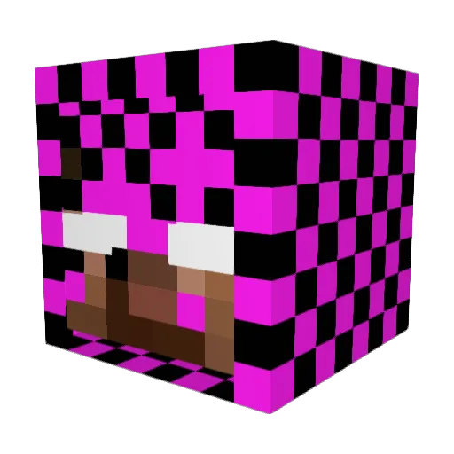 Linolari Minecraft avatar head, 3D render