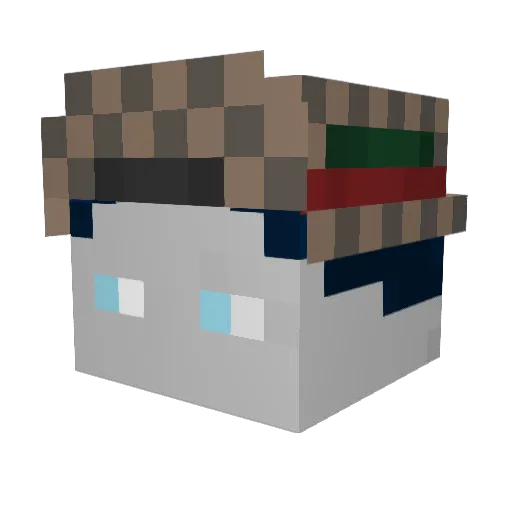 LinoobGHG Minecraft avatar head, 3D render