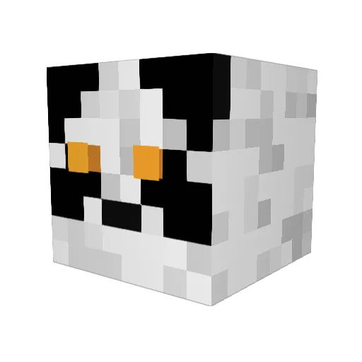 Linox040 Minecraft avatar head, 3D render