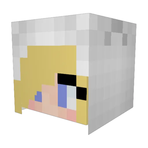 Lins312 Minecraft avatar head, 3D render