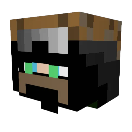 Linsco23 Minecraft avatar head, 3D render