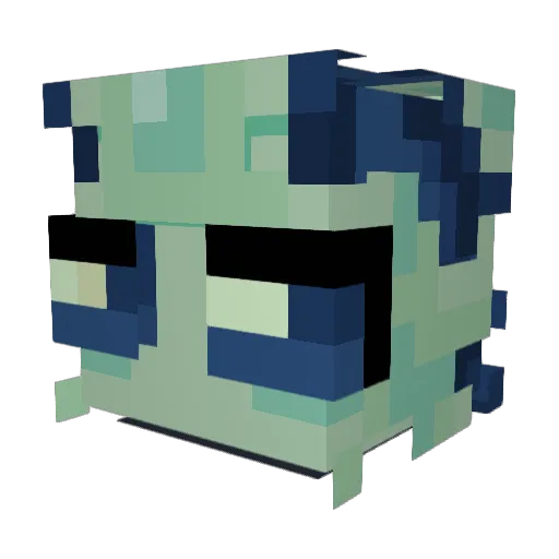 Linterbug Minecraft avatar head, 3D render
