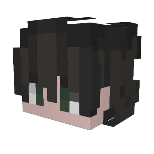 Linthh Minecraft avatar head, 3D render