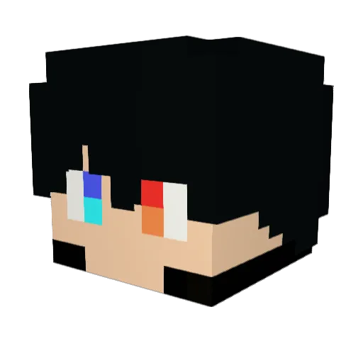 Linto78 Minecraft avatar head, 3D render