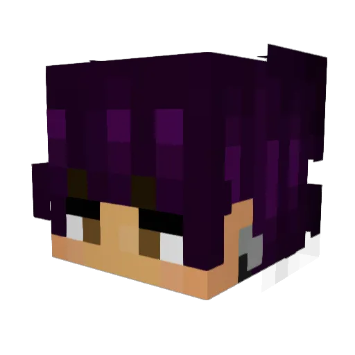 Lintoes Minecraft avatar head, 3D render