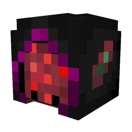 Lintzin Minecraft avatar head, 3D render