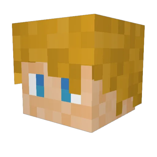 Linus010801 Minecraft avatar head, 3D render