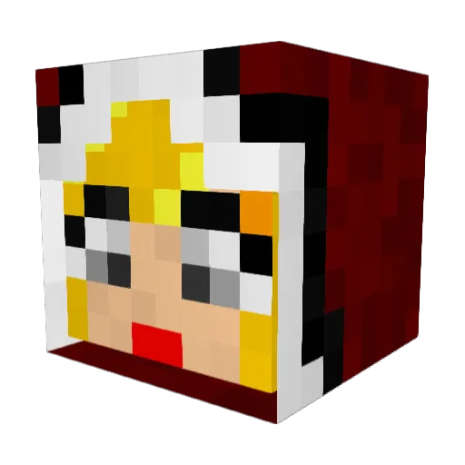 Linus2208 Minecraft avatar head, 3D render