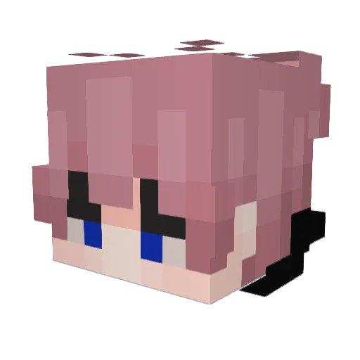Linus4real Minecraft avatar head, 3D render