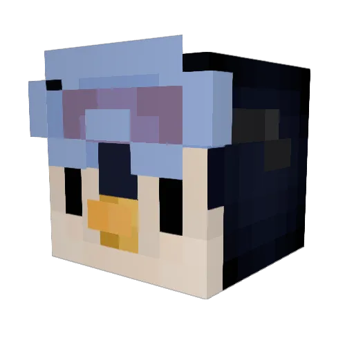 LinusFrede Minecraft avatar head, 3D render