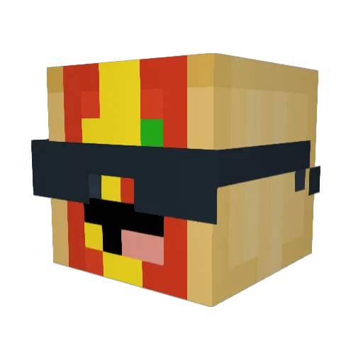 LinusProGamer123 Minecraft avatar head, 3D render