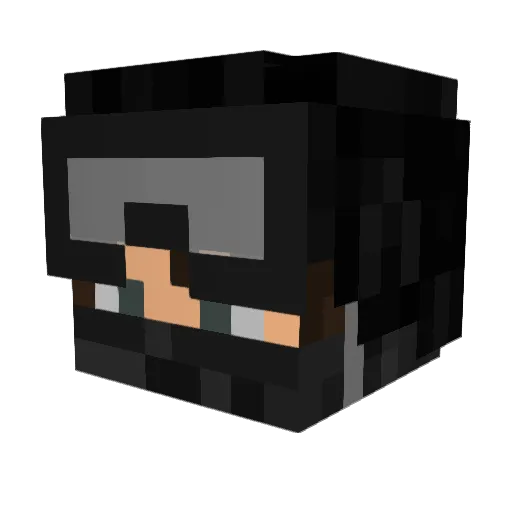 LinusRazor Minecraft avatar head, 3D render