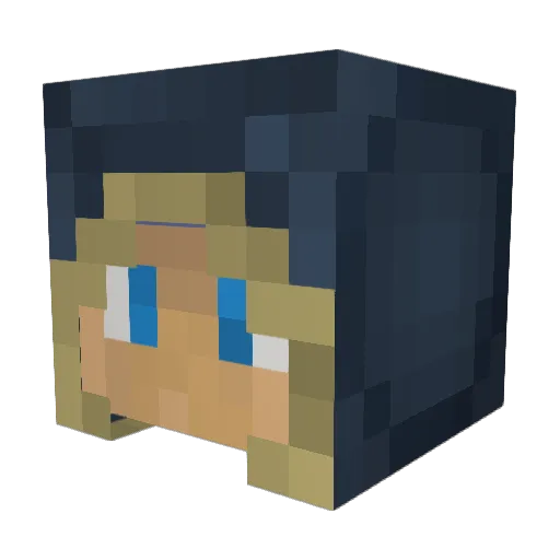Linus_5000 Minecraft avatar head, 3D render
