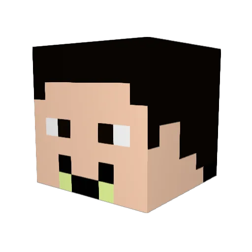 Linus__LP Minecraft avatar head, 3D render