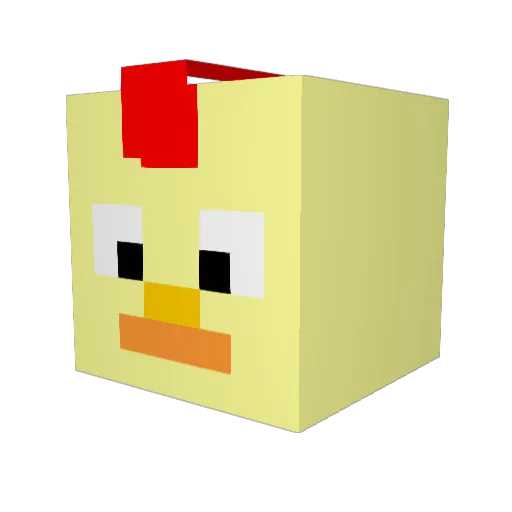 Linusblack22 Minecraft avatar head, 3D render
