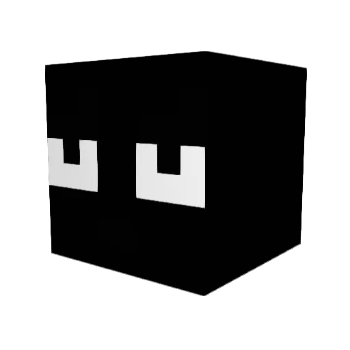 Linux442 Minecraft avatar head, 3D render