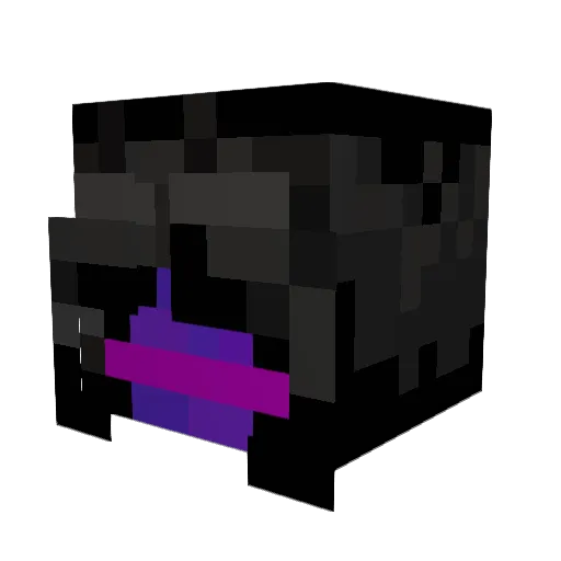 Linux_7 Minecraft avatar head, 3D render