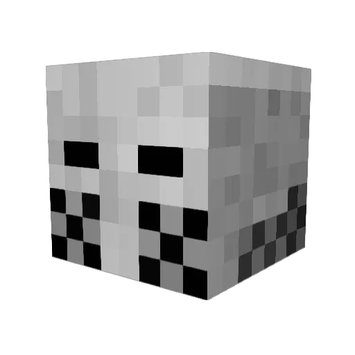 Linvail Minecraft avatar head, 3D render