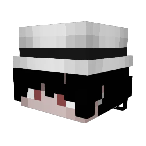 Linxityy Minecraft avatar head, 3D render