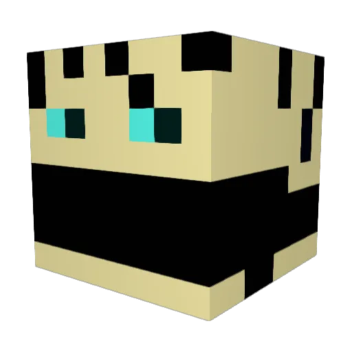 Linxspro Minecraft avatar head, 3D render
