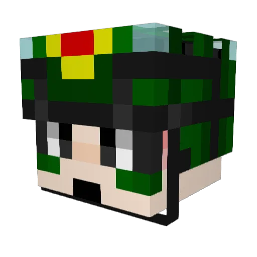 Linzhang9980 Minecraft avatar head, 3D render