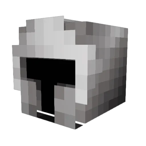 Linzok Minecraft avatar head, 3D render
