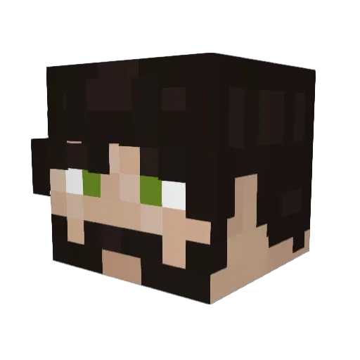 Liodasme Minecraft avatar head, 3D render