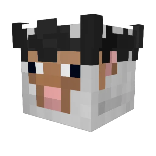 LiodeLike Minecraft avatar head, 3D render